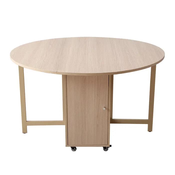 Table à manger ronde multifonctionnelle avec chaises, table à manger pliante, meubles à la mode