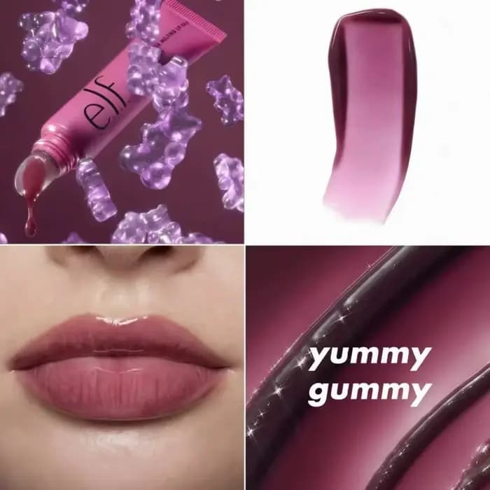 Baume à lèvres de luxe Elf Glossy Vanille Caramel Cerise Sauvage pour des lèvres naturellement pulpe