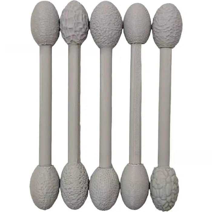 Kits d'outils de texture pour impression 3D pour l'art de l'argile, kit de rouleaux à motifs pour mo