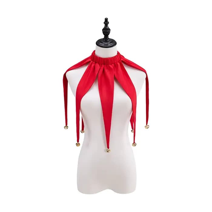 Clown col rouge Halloween bouffon Performance Costume collier accessoires conte de fées cirque colli