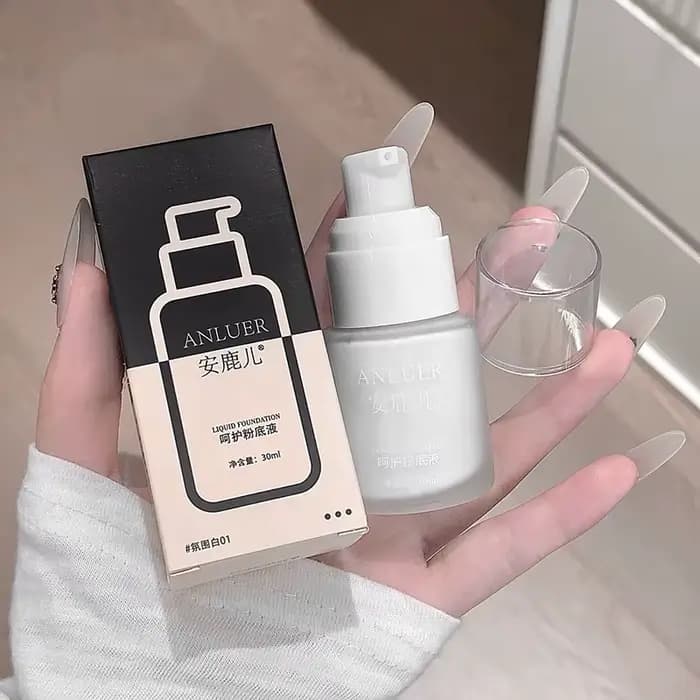 Fond de teint liquide blanc pur 30ml, fini mat, couvrance totale, longue tenue, waterproof, crème de