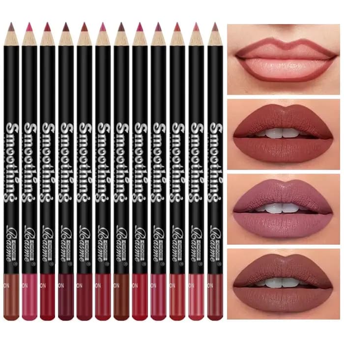 Crayon à Lèvres Nude 256, Imperméable, Longue Durée, Haute Pigmentation, Outil de Maquillage, 12 Doc