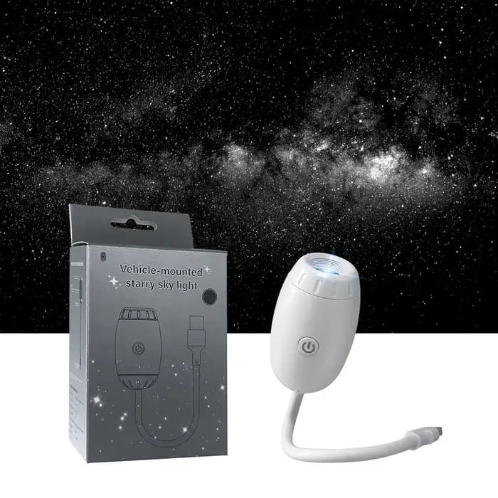 Mini projecteur d'étoiles galactiques deux-en-un, veilleuse, lumière d'ambiance pour la maison, déco