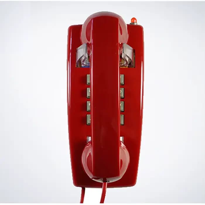 Téléphone fixe filaire mural, avec sonnerie forte et contrôle du volume du combiné, indicateur de l'