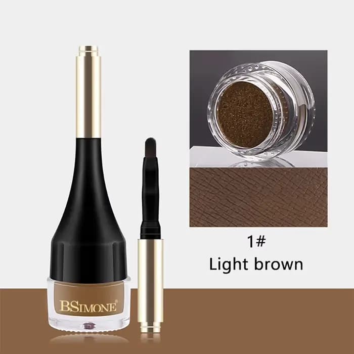 Crème à sourcils effet coussin d'air, gel à sourcils waterproof longue tenue avec brosse, maquillage