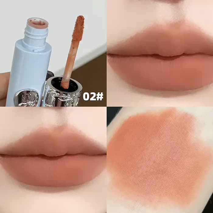 NICEKEY Rouge à Lèvres Liquide Mat Nude Hydratant, Gloss Longue Tenue, Teinte Lèvres Douce et Soyeus