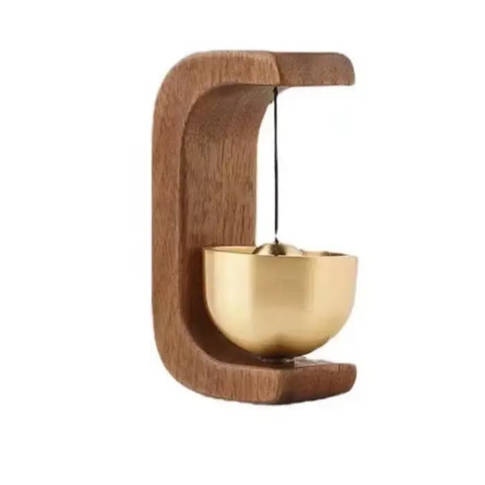 Décorations suspendues carillons éoliens en bois japonais sonnette sans fil sonnette de porte d'entr