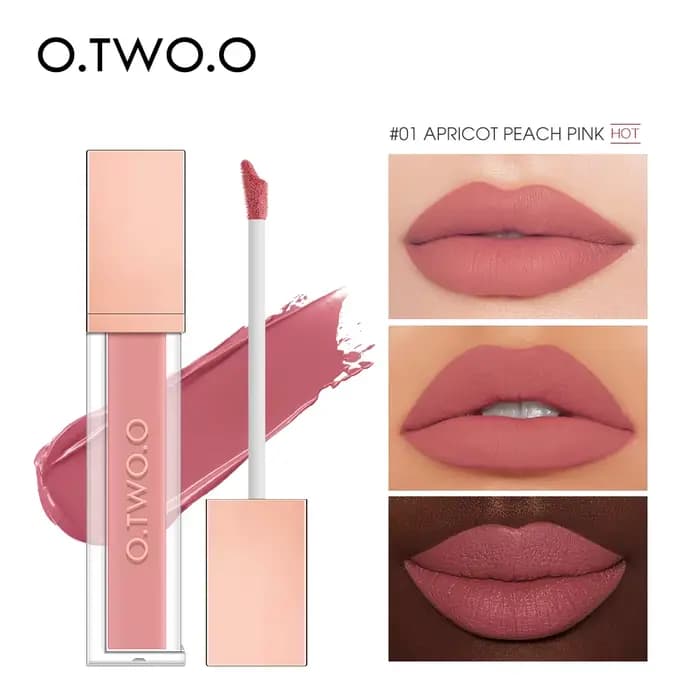 O.TW O.O-Rouge à lèvres liquide résistant au baiser, finition 256, sexy, soyeux, brillant, résistant