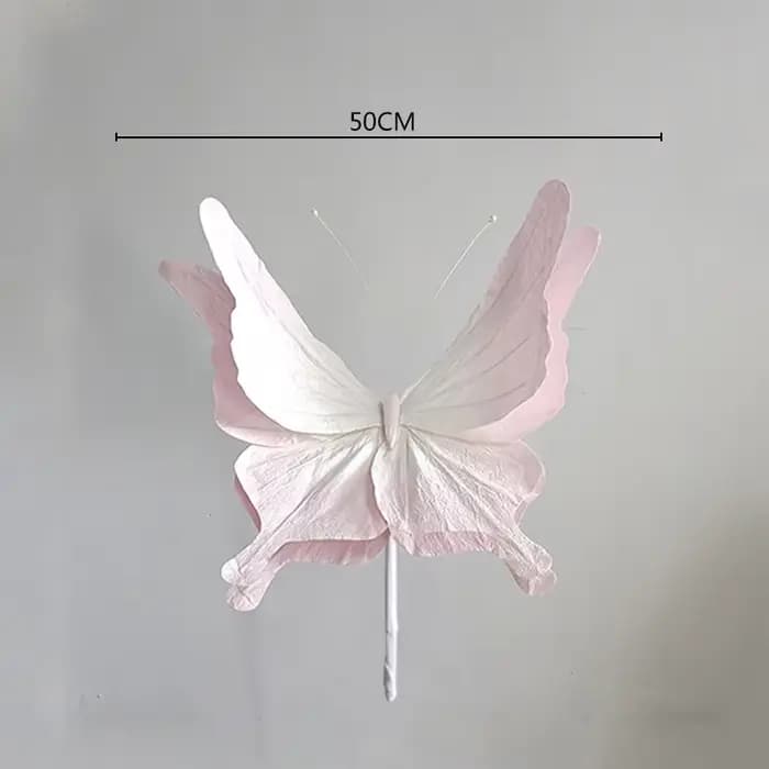 Fleur Papillon Artificielle en Papier, Décoration Murale de Fond de Mariage, Accessoires d'Expositio