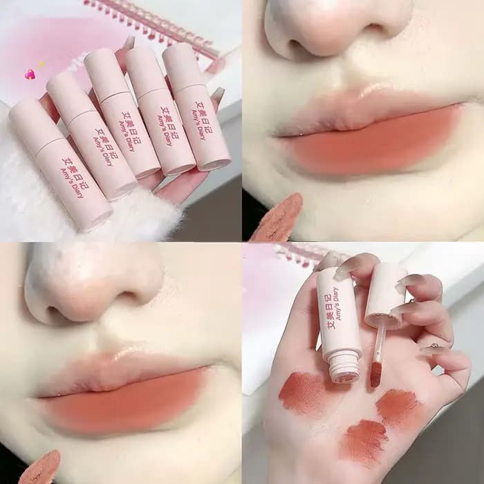 Rouge à lèvres liquide mat nude sexy 6 couleurs, gloss à lèvres velours doux, imperméable, pigment à