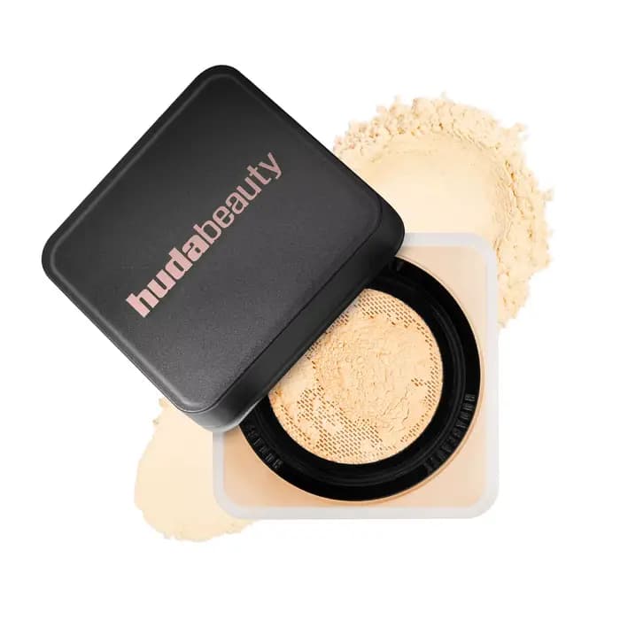 Huda Beauty – poudre à réglage délicat, durable, sans perte, contrôle du maquillage, verrouillage de