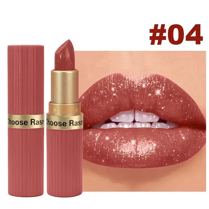 CHOOSE RASME Rouge à lèvres en barre chocolat 6 couleurs, fini nacré, mat, longue tenue, résistant à