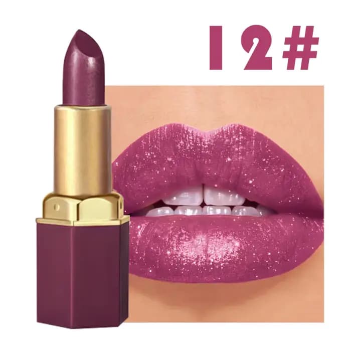 CHOOSE RASME Rouge à lèvres en barre chocolatée 6 couleurs, effet nacré, longue tenue, mat, waterpro