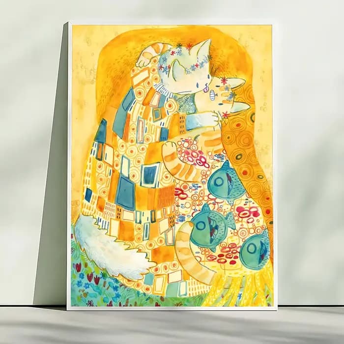 Peinture à l'huile par numérosustav Klimt, bricolage, décoration murale pour la maison, salon, café,