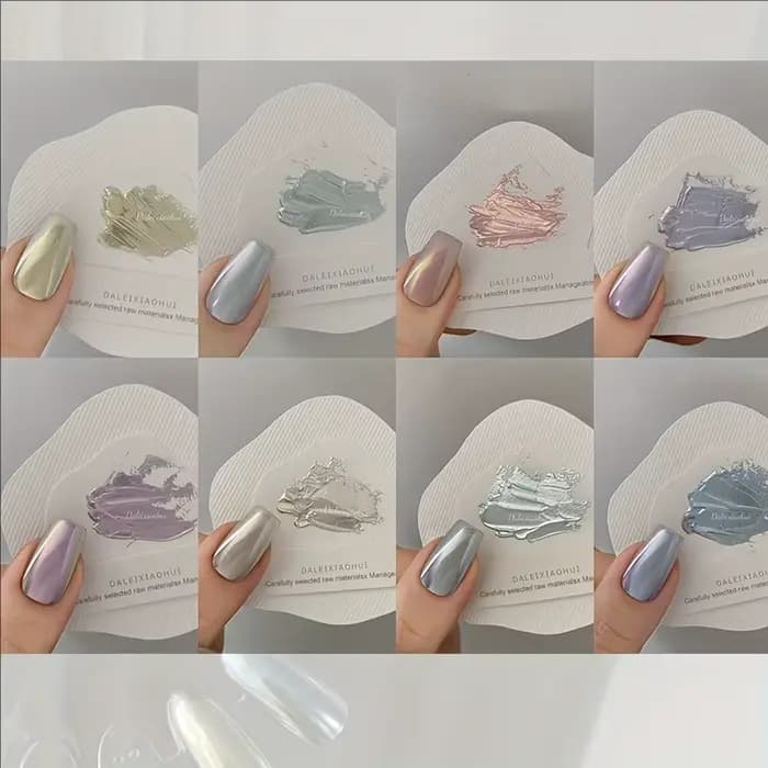 Poudre à ongles dégradée Aurora, effet miroir galvanisé multicolore, paillettes scintillantes pour N