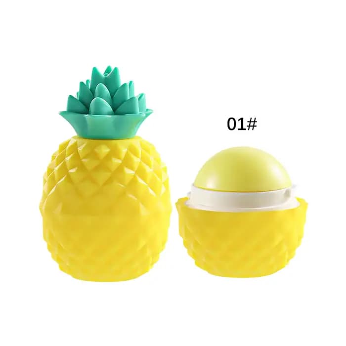 Baume à lèvres hydratant à changement de température, boule d'ananas 3 couleurs, soulage la sécheres