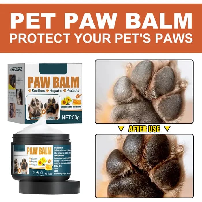 Baume de soin des pattes pour animaux de compagnie, crème naturelle pour sucette, hydratant pour les