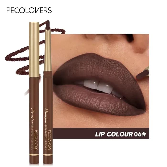 Rouge à lèvres au design biseauté Jules Liner, crayon à lèvres marron nude, maquillage naturel et du