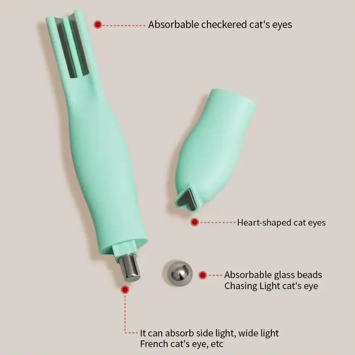 Bâton magnétique 4 en 1 3D en forme de cœur, outils magnétiques pour ongles œil de chat, aimant mult