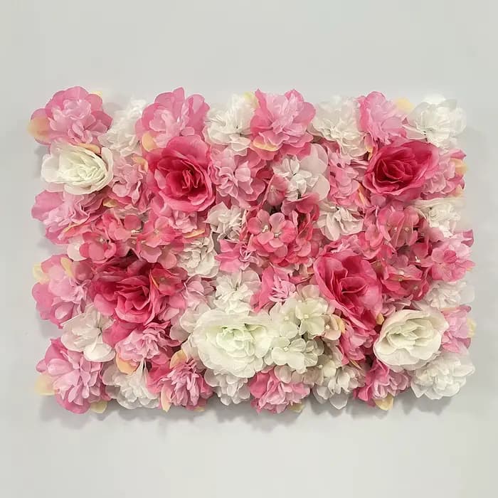 Toile de fond murale à fleurs, 4 pièces, panneaux muraux floraux 60x40cm, panneau de fleurs 3D pour