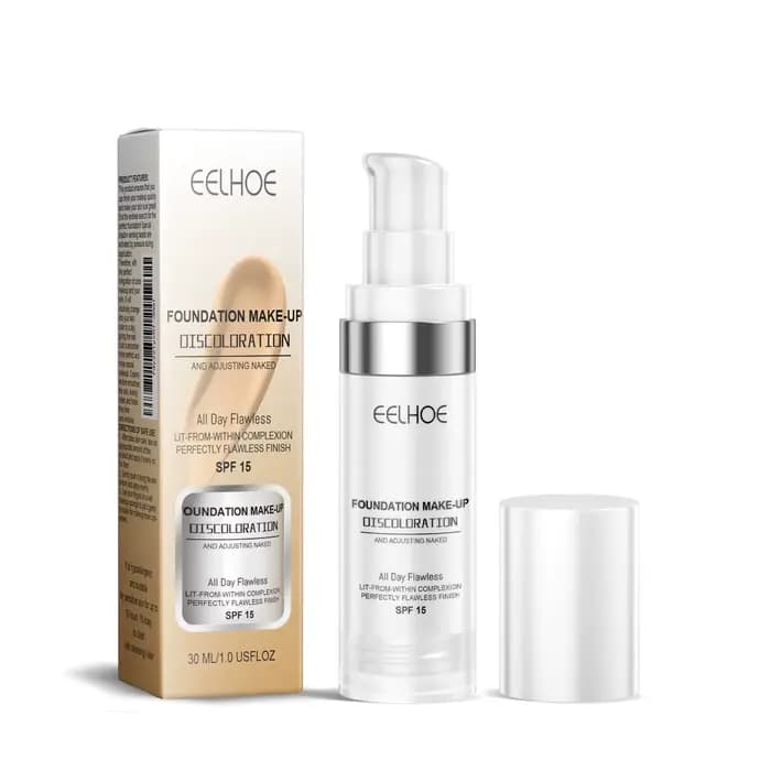 Sérum de fond de teint à couleur changeante, pour l'éclat naturel, léger, couverture complète, finit