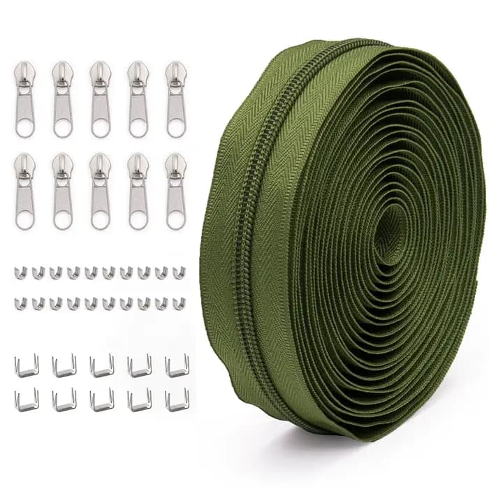 1SET, 50 couleurs peuvent être sélectionnés, 5 # fermeture éclair en nylon. Convient pour le bricola