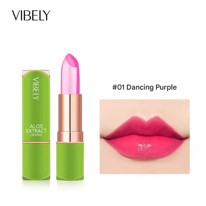 VIBELY 7 couleurs baume à lèvres changeant d'humeur naturel Aloe Vera rouge à lèvres hydratant longu