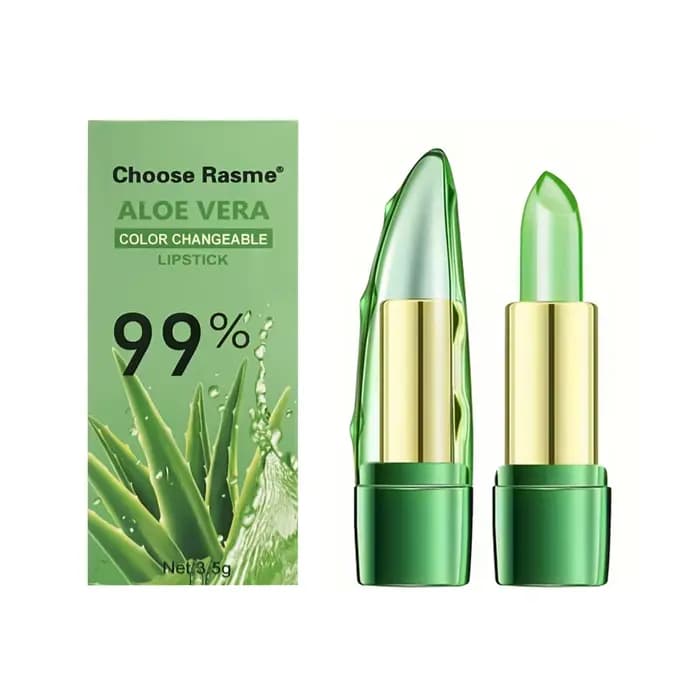 Rouge à lèvres à changement chaud à l'aloe vera pour une protection des lèvres longue durée, hydrata