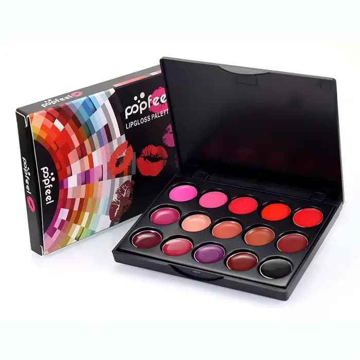 Palette de 15 rouges à lèvres hydratant et durable pour femme et fille, produit cosmétique de maquil