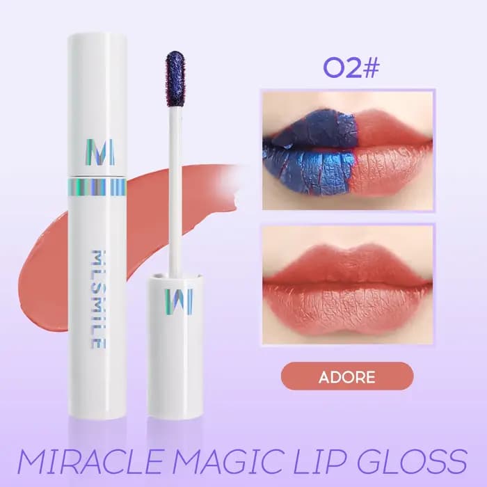 Teinte à lèvres rose anti-transfert, longue tenue, effet métallique, non-collant, résistant à l'eau,