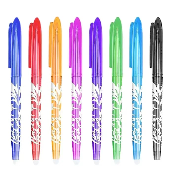 Kawaii Pilot, stylos à gel effaçables, encres de couleurs assorties, pointe fine 0,5 mm, paquet de 1