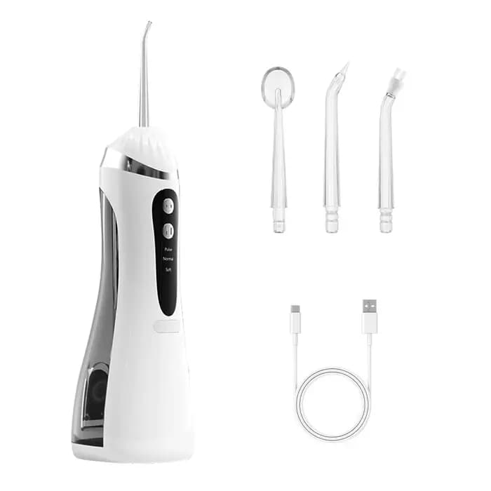 Irrigateur buccal, Jet d'eau dentaire Portable, Jet d'eau dentaire Rechargeable pour le nettoyage de
