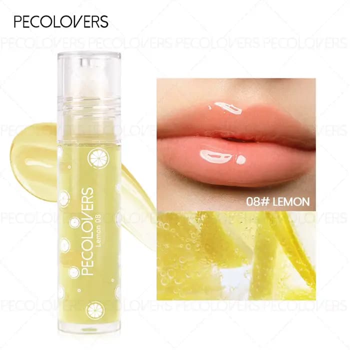 Huile à lèvres hydratante transparente effet gelée, gloss repulpant, maquillage sexy pour des lèvres