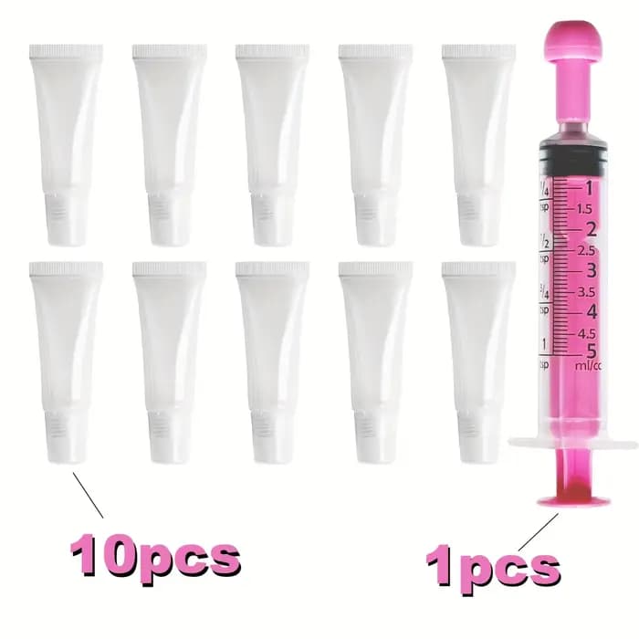 10 tubes de baume à lèvres vides portables de 8 millilitres pour le remplissage. Tubes cosmétiques p