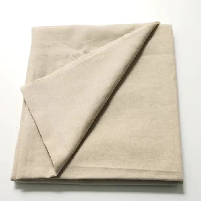 Tissu en coton et lin naturel 50 cm x 140 cm pour la couture, la broderie et les projets de peinture