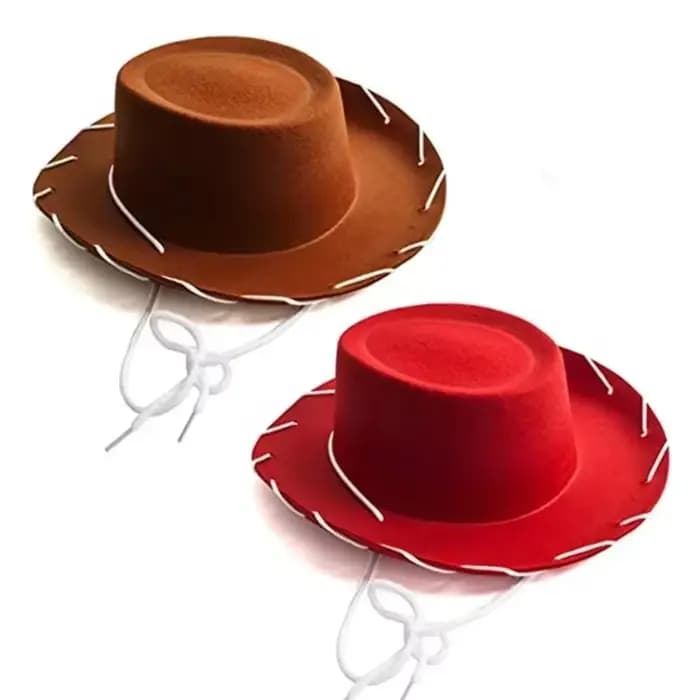 Chapeau de cowboy en feutre marron-rouge, réglable, à large bord, style western, pour sports de plein air, escalade, activités en milieu sauvage, accessoires de fête