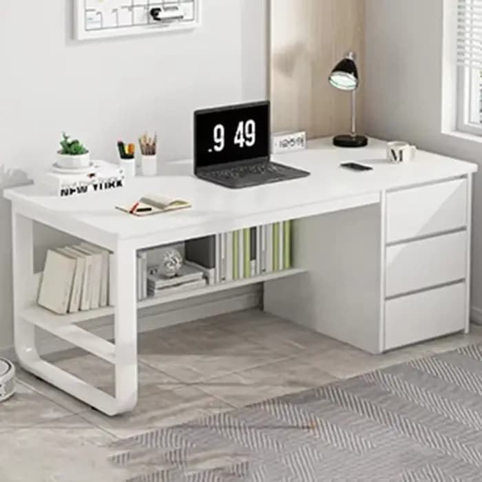 Bureau de bureau, bureau d'ordinateur, panneau de bois massif multicouche, plusieurs tailles disponibles, adapté pour l'étude et le bureau