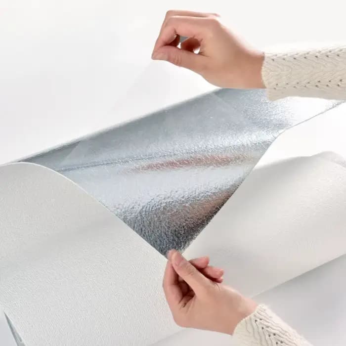 Papier peint autocollant 3D en PVC épaissi, couleur unie, imperméable, pour rénovation murale, 50 cm x 2,8 m/10 m, aspect lin