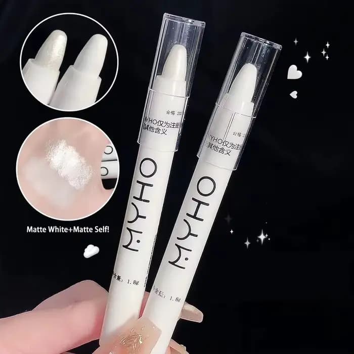 Crayon illuminateur scintillant nacré effet « Lying Silkworm »