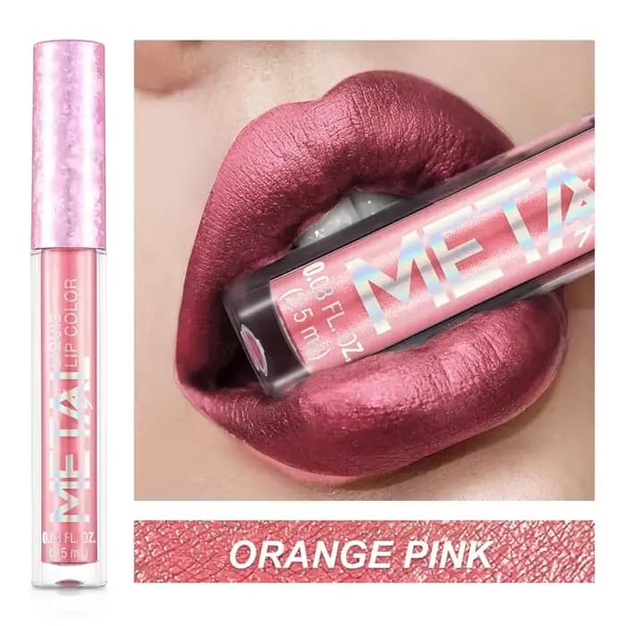 Rouge à lèvres liquide à paillettes métalliques