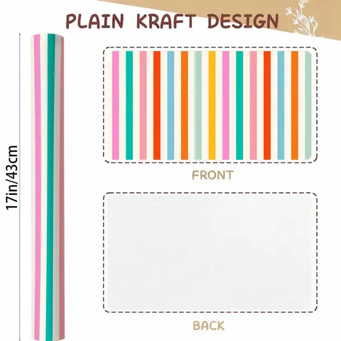 Rouleau de papier cadeau rayé arc-en-ciel coloré 10M/5M - Emballage cadeau multicolore lumineux pour anniversaire, baby shower, fêtes et toutes occasions
