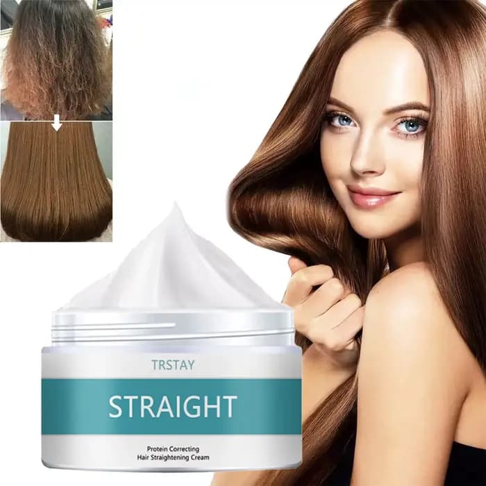 TRSTAY – crème correctrice de protéines pour lisser les cheveux, améliore la sécheresse, les éruptions cutanées, la brûlure, produit de soins capillaires pour toutes les textures capillaires
