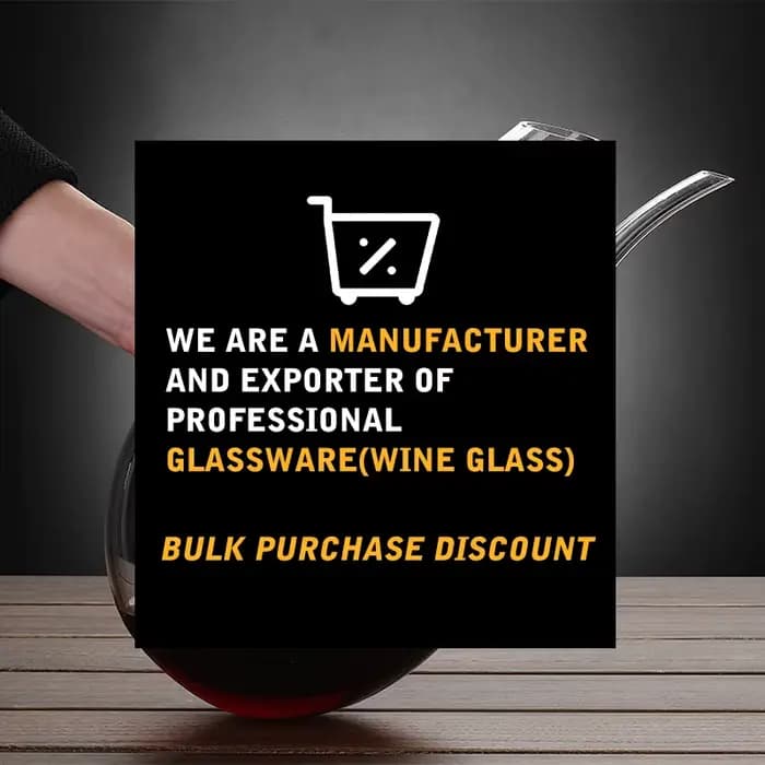 Carafe classique en forme de U en verre, verre de cristal pour Bar à la maison, verre de cristal sans plomb de 1,5 l, carafe pour vin rouge soufflé à la main