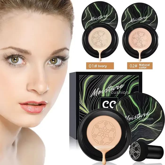 Fond de teint magique tête de champignon coussin d'air CC crème visage correcteur hydratant imperméable