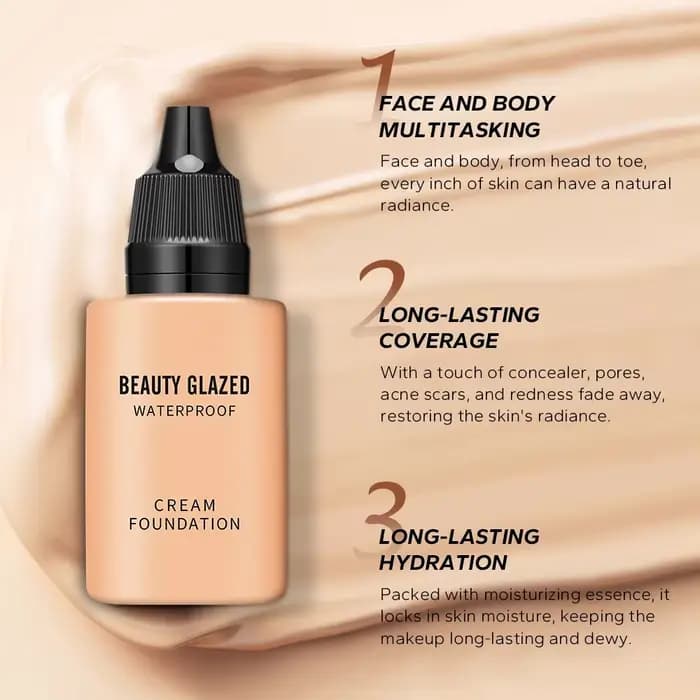 BEAUTY GLAZED-Fond de teint liquide 24 heures HD
