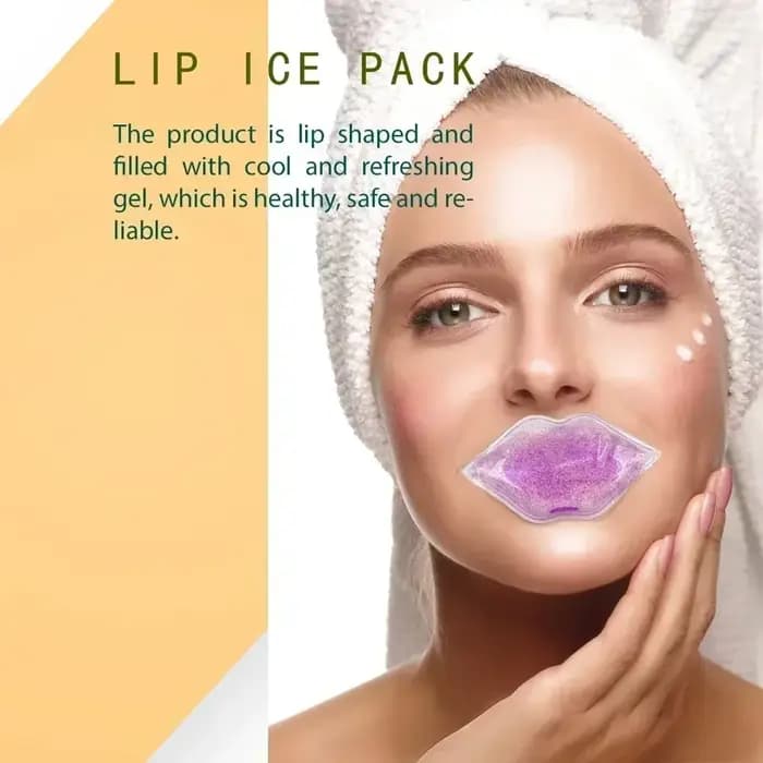 Packs de glace à lèvres réutilisables pour soulager le gonflement – Compresse froide