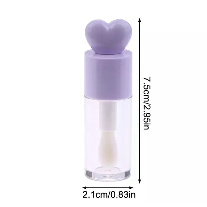 Tubes de baume à lèvres cylindriques vides et transparents de 4ml