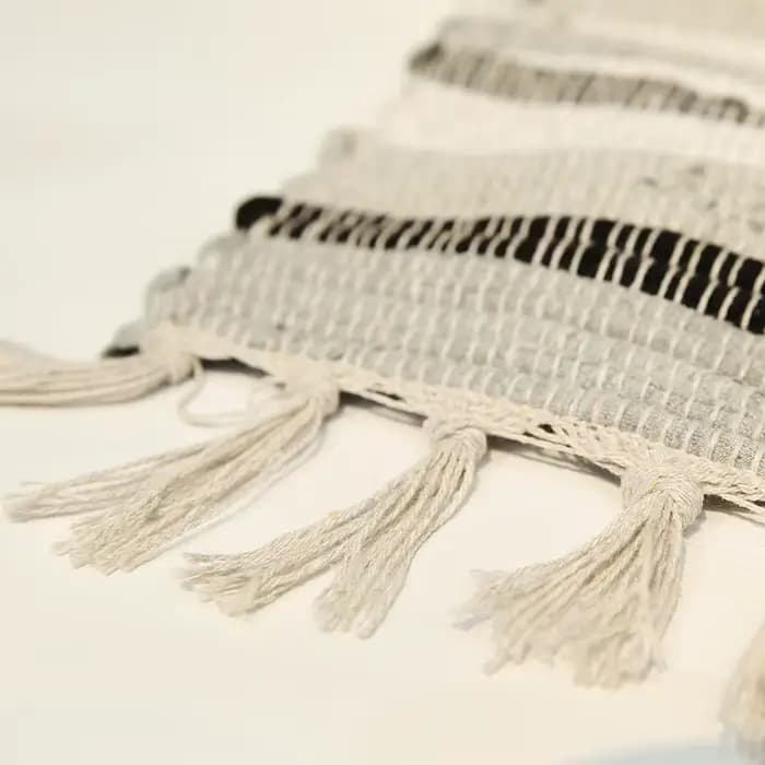 Tapis nordique en coton et lin, pour salon, chambre à coucher, zone d'épissure, Long absorbant l'eau, pour bain, cuisine, hôtel, décoration de la maison