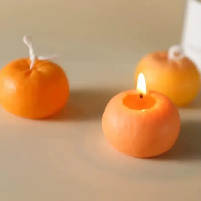 Moule en Silicone pour bougie Orange, moule de cuisson en Mousse en forme de Fruit, utilisé pour la fabrication de bougies