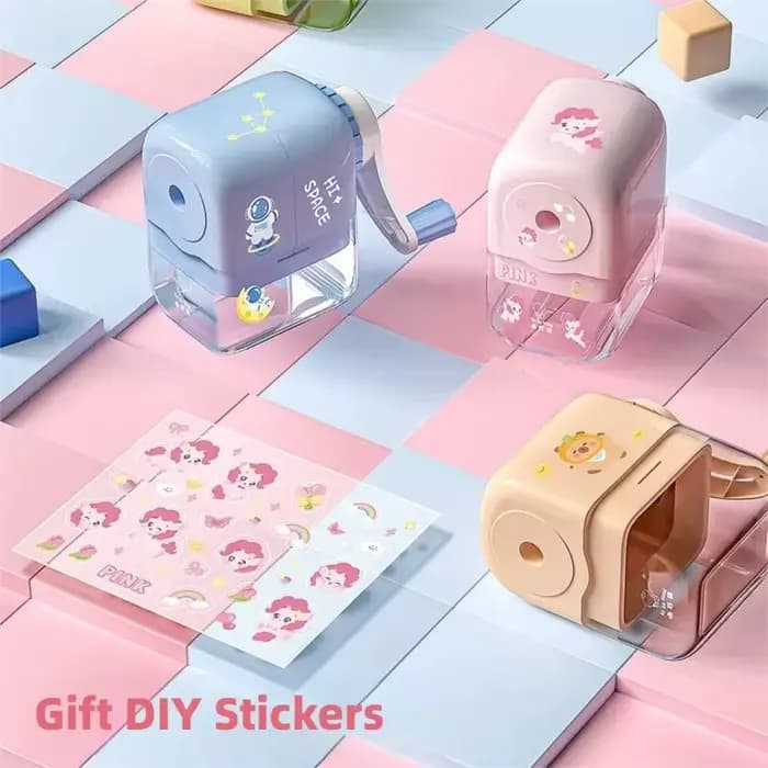 Taille-crayon créatif Kawaii, papeterie mignonne pour enfants, adultes, fournitures de bureau et scolaires, accessoire unique